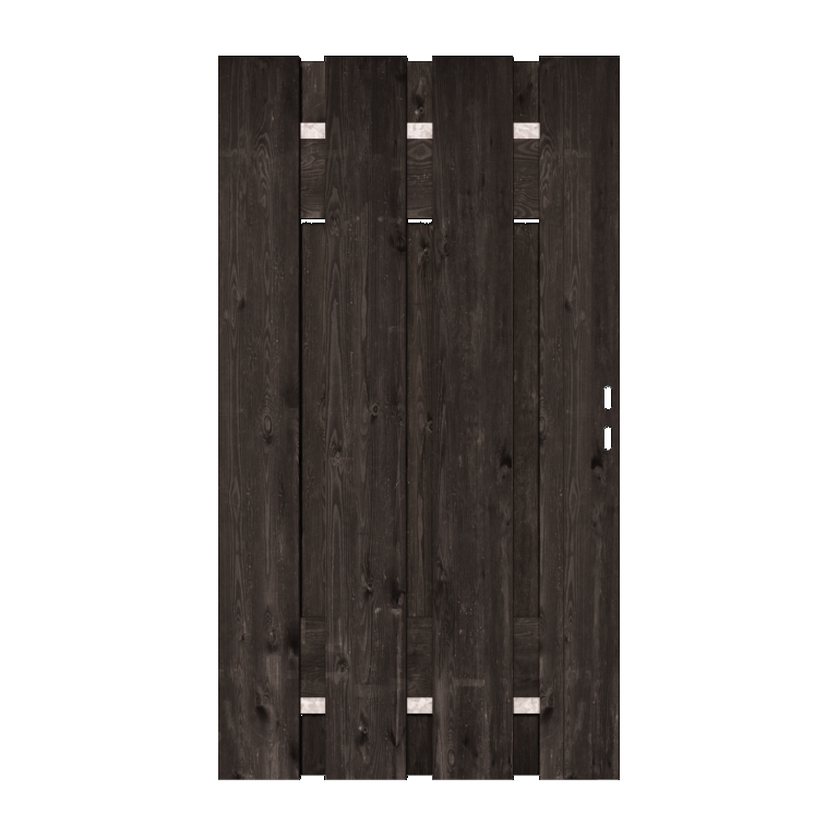 Grenen Tuinpoort 140x195 cm | Stalen frame met slotkast | Verstelbaar