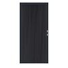Composiet Premium Tuinpoort | 90x190cm | Rhombus | Solid Black | Verticaal | Antraciet stalen frame