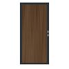 Composiet Premium Tuinpoort | 100x190cm | Natural | Savanna Brown | Verticaal | Antraciet stalen fra