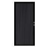 Composiet Premium Tuinpoort | 100x190cm | Rhombus | Solid Black | Verticaal | Zwart stalen frame