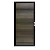 Composiet Premium Tuinpoort | 120x190cm | Rhombus | Walnut | Horizontaal | Zwart stalen frame