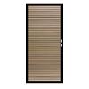Composiet Premium Tuinpoort | 110x190cm | Rhombus | Tropical Brown | Horizontaal | Zwart stalen fram