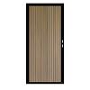 Composiet Premium Tuinpoort | 120x190cm | Rhombus | Tropical Brown | Verticaal | Zwart stalen frame
