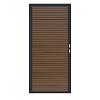 Composiet Premium Tuinpoort | 120x190cm | Rhombus | Savanna Brown | Horizontaal | Antraciet stalen f