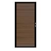 Composiet Premium Tuinpoort | 110x190cm | Rhombus | Savanna Brown | Horizontaal | Zwart stalen frame