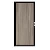 Composiet Premium Tuinpoort | 120x190cm | Natural | Misty | Verticaal | Zwart stalen frame