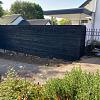 Zweeds Rabat - Douglas Zwart gespoten - Enkelzijdig - Wand schutting