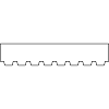 Douglas Bovenplank 28x145 geschaafd | zwart