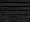 Horizontaal Zwart Grenen 17 planks 180x130 cm BxH
