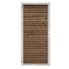 Douglas Tuinpoort | 90x190cm | Combiwood | Double Rhombus Bruin  | Horizontaal | Verzinkt stalen frame