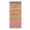 Douglas Tuinpoort | 90x190cm | Combiwood | Double Rhombus Onbehandeld  | Horizontaal | Verzinkt stalen frame