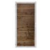 Douglas Tuinpoort | 120x190cm | Combiwood | Triple Rhombus Bruin  | Horizontaal | Verzinkt stalen frame