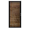 Douglas Tuinpoort | 100x190cm | Combiwood | Triple Rhombus Bruin  | Horizontaal | Zwart stalen frame