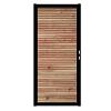 Douglas Tuinpoort | 100x190cm | Combiwood | Triple Rhombus Onbehandeld  | Horizontaal | Zwart stalen frame