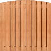 Tuinscherm Keruing 21 planks | Geschaafd | Verticaal | Toog