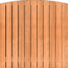 Tuinscherm Keruing 23 planks | Geschaafd | Verticaal | Toog
