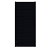 Aluminium Tuinpoort | 100x190cm | Smooth | Black  | Horizontaal | Zwart stalen frame