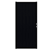 Aluminium Tuinpoort | 120x190cm | Smooth | Black  | Verticaal | Zwart stalen frame