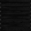Tuinscherm Zwart Grenen 17 planks | Geschaafd | Horizontaal