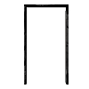 Kozijn set - Zwart Douglas - Enkele Poort 195cm hoog - tot 140cm breed