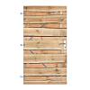 Grenen Schaaldelen Horizontale Tuinpoort 100x180 cm | 18x200-250 mm