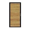Douglas Tuinpoort | 110x190cm | Combiwood | Blokhutprofiel Groen geïmpregneerd  | Horizontaal | Zwart stalen frame