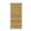Douglas Tuinpoort | 100x190cm | Combiwood | Blokhutprofiel Groen geïmpregneerd  | Horizontaal | Verzinkt stalen frame