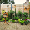 Tuinscherm Douglas Zweeds Rabat | Dubbelzijdig | Blank | 220 cm breed