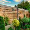 Tuinscherm Douglas Zweeds Rabat | Dubbelzijdig | Blank | 220 cm breed