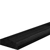 Douglas Afdekbalk pyramide 45x120x2500 mm | Zwart | Geschaafd