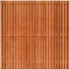 Tuinscherm Bangkirai Rhombus open | 51 planks | Geschaafd | Verticaal | Recht