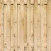 Tuinscherm Grenen 17 planks 150x130 cm BxH | Geschaafd | Verticaal | Recht