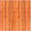 Tuinscherm Keruing 21 planks 180x180 cm BxH | Geschaafd | Verticaal | Recht