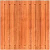 Tuinscherm Keruing 21 planks 180x180 cm BxH | Geschaafd | Verticaal | Recht
