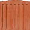 Tuinscherm Keruing 17 planks 180x180 cm BxH | Geschaafd | Verticaal | Toog