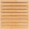 Tuinscherm Horizontaal Keruing 19 planks 180x180 cm BxH | Geschaafd