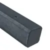 Betonpaal Vlak glad Antraciet 10x10x275cm tussen sponning 37cm
