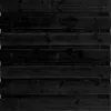 Tuinscherm Horizontaal Zwart Douglas XL 15 planks 180x180 cm BxH | Fijnbezaagd