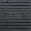 Tuinscherm Zwart Grenen 23 planks | Geschaafd | Horizontaal