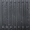 Tuinscherm Zwart Grenen 17 planks | Geschaafd | Verticaal | Recht