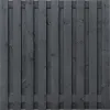 Tuinscherm Zwart Grenen 19 planks | Geschaafd | Verticaal | Recht