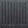 Tuinscherm Zwart Grenen 21 planks | Geschaafd | Verticaal | Recht