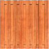 Tuinscherm Keruing 17 planks 180x180 cm BxH | Geschaafd | Verticaal | Recht