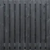 Tuinscherm Zwart Naaldhout 21 planks 180x180 cm BxH | Geschaafd | Verticaal | Recht