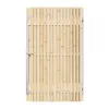 Vuren Rhombus Tuinpoort 110x195 cm | Stalen frame met slotkast | Verstelbaar | 18x45 mm