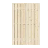 Vuren Rhombus Tuinpoort 120x195 cm | Stalen frame met slotkast | Verstelbaar | 18x45 mm