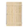 Vuren Rhombus Tuinpoort 120x195 cm | Stalen frame met slotkast | Verstelbaar | 18x70 mm