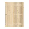 Vuren Rhombus Tuinpoort 140x195 cm | Stalen frame met slotkast | Verstelbaar | 18x70 mm