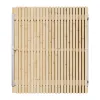 Vuren Rhombus Tuinpoort 160x195 cm | Stalen frame met slotkast | Verstelbaar | 18x45 mm