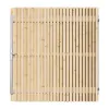 Vuren Rhombus Tuinpoort 170x195 cm | Stalen frame met slotkast | Verstelbaar | 18x70 mm